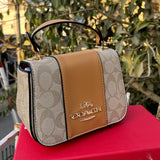 COACH Lysa Top Handle In Signature Canvas